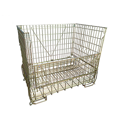 Folding Wire Mesh Container